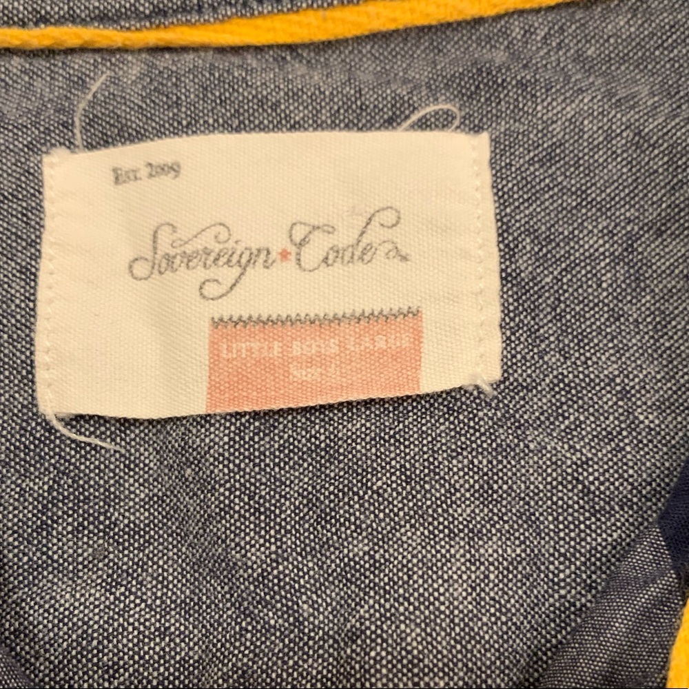 Sovereign Code XS Button Up Stipe Blue Shirt - Picture 4 of 6